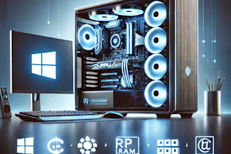 help build PC, advise compatible components, troubleshoot windows