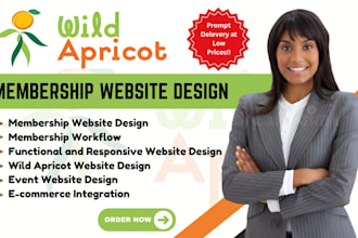 build wild apricot membership website event management nonprofit event website