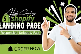 design shopify landing page with pagefly, shugun, replo gempage to boost sale