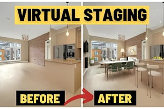 do real estate virtual staging and virtual renovation for your listing, home