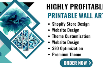 printable wall art shopify store canvas wall art print on demand shaopify store