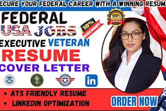 write a federal resume USA jobs military veteran government and executive resume