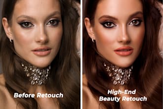 do high end beauty and portrait retouching professionally