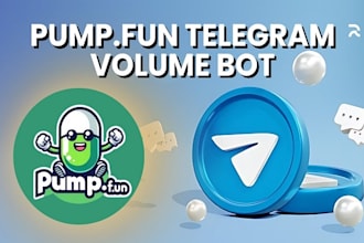 create crypto trading volume bot, pump fun, bundle, telegram bot on solana, evms