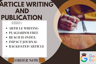 backdate, write, and publish articles in google scholar reviewed indexed journal