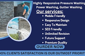 design pressure washing  power washing gutter washing, cleaning service