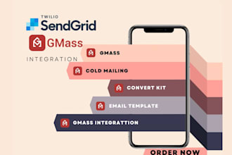 design cold outreach, bulk email SMS on gmass brevo, kit, hubspot mailchimp