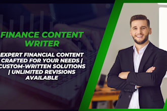 expert financial content writing,  SEO optimized finance articles and blog posts