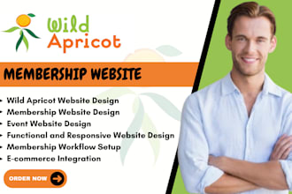 do wild apricot membership website website design event management event website