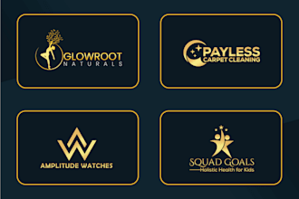 make modern minimalist luxury initial brand logo design