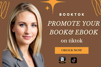 promote your ebook or book on my booktok tiktok  booktok video promotion ads
