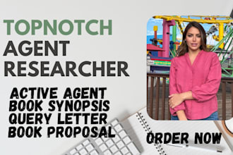 find top active literary agents, write query letter, book synopsis, movie script