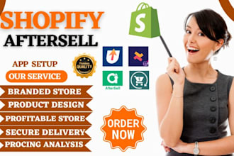 setup shopify aftersell post purchase upsell zipify ocu cross selling reconvert