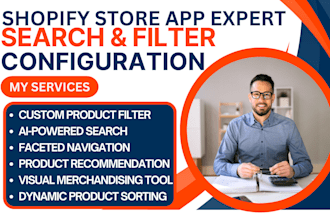 setup shopify store product search filter searchanise boost ai smart fast simon