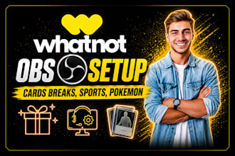 setup whatnot vertical stream for auctions or sport with obs