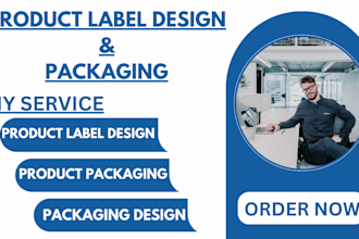 do product label design  bottle label and packaging box design