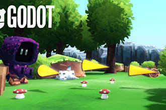 build 2d to 3d godot game,gdscript,godot implementation,godot shooting game,map
