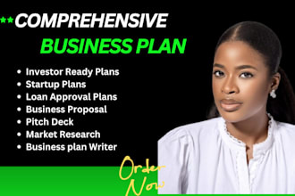 create investor, startup, loan business plan, proposal, pitch deck, writer