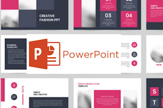 design, edit ppt template, pitch deck presentations in powerpoint, canva, slides