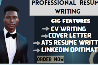 do professional resume,  rewrite and upgrade,cover letter and linkedin profile,