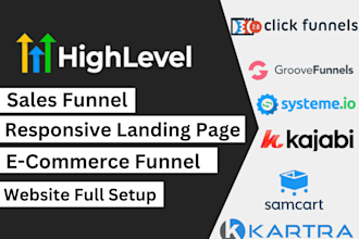 gohigh level automation sales funnel landing page gohighlevel management, kartra