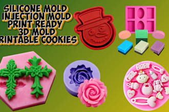 make custom 3d mold silicone mold design plastic mold box slip casting cad