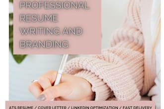 do professional tech ats CV resume writing cover letter design editing service