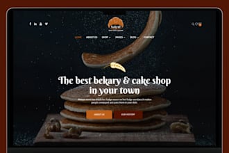 design baking shopify store bakery store baking pastries store pastries website