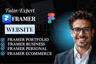 design simple framer portfolio website framer tutor website portfolio design