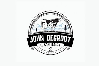 design captivating alive dairy farming logo