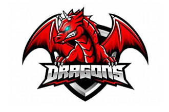 design gangster, gladiator, poseidon, archer, dragon logo