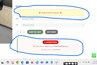 add a powerful scarcity trigger code to your woocommerce store