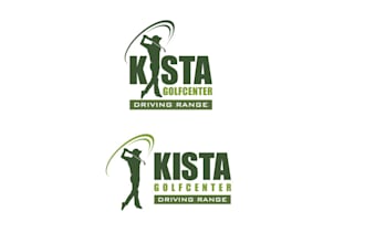 make modern cool golf driving range logo