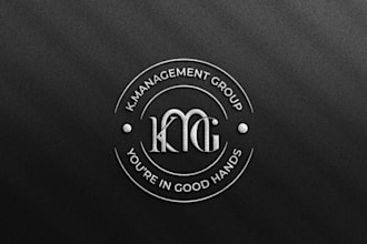 make luxury monogram and text initial letter logo design