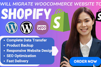 move or migrate your online store to shopify from woocommerce, wix or wordpress