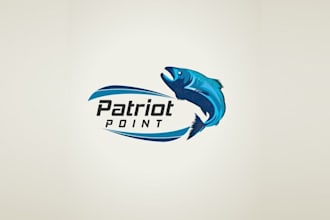 design hunting fishing retreat logo
