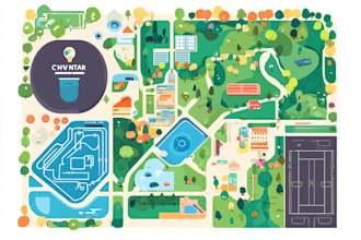 design a map or a site plan vector illustration