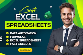 create advanced excel spreadsheets, vba, macros, formulas or data automation