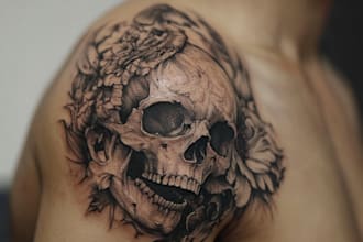 draw a realistic tattoo design for you
