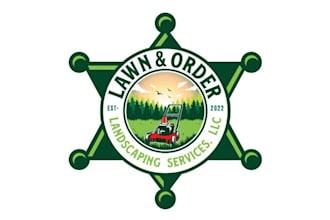 make awesome lawn order landscaping services logo