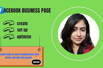 create and set up facebook business page with full optimization