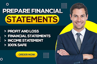 prepare financial statements, profit and loss, income statement