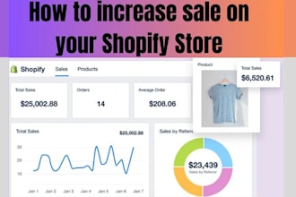boost shopify store sales, ecommerce website promotion or dropshipping marketing