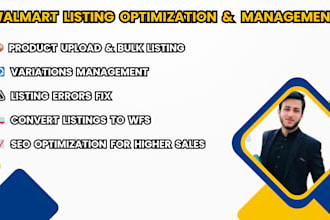 upload, fix and optimize walmart listings