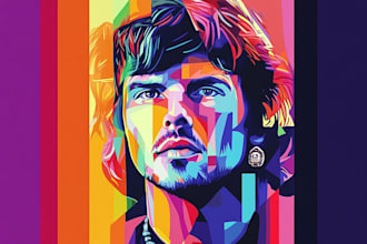 make a beautiful wpap pop art portrait