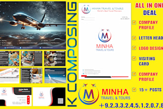 create professional profile,logo, card,etc