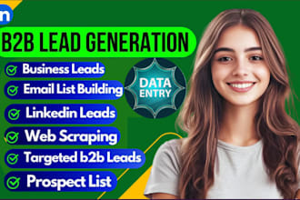 find email address, contact list info, b2b linkedin lead generation services