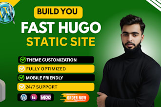 create a fast static website or blog using hugo SEO optimized