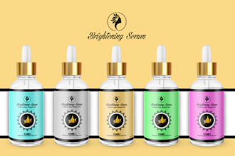 design modern product packaging and cosmetic labels