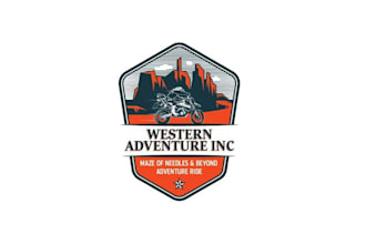 design adventure motorcycle riders logo